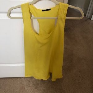 Yellow Razor Back Tank